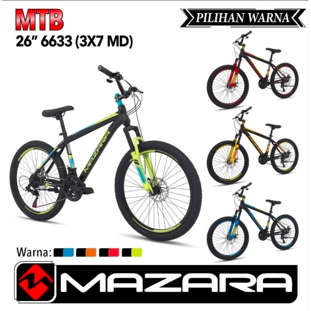 Sepeda MTB 26 inch MAZARA / Trex XT-780 781 782 789 Sepeda gunung TREX