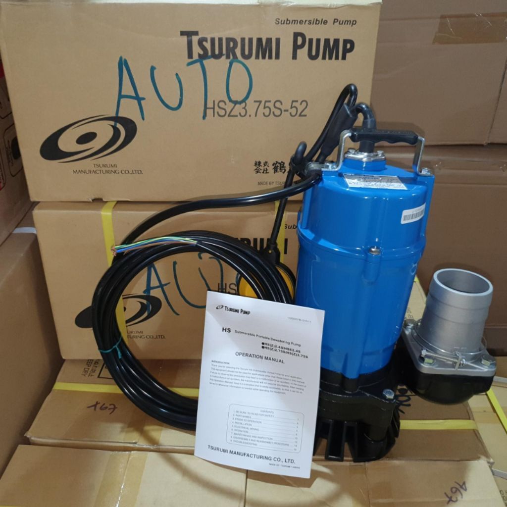 Pompa Celup Tsurumi HSZ 3.75S-52(auto)/Pompa Celup Air Kotor Tsurumi