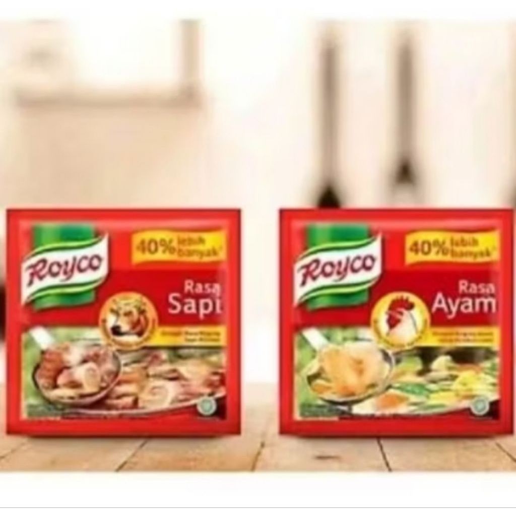 Royco Bumbu Penyedap Rasa Ayam dan Sapi 9 Gram - Sachet kemasan 500 rupiah