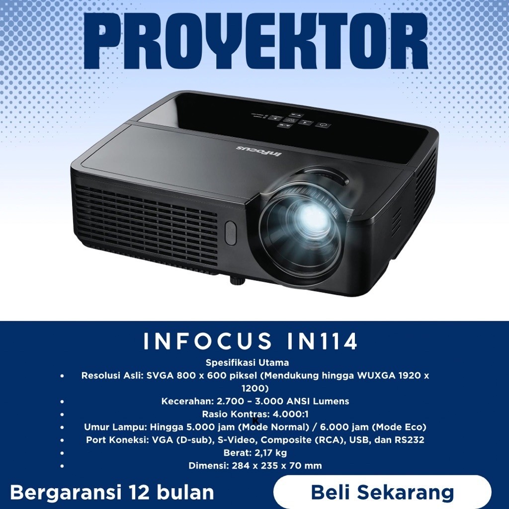 POROYEKTOR INFOCUS IN114/ proyektor Infocus in114