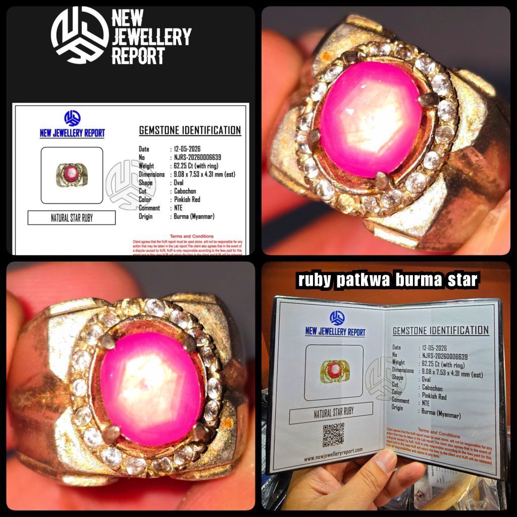 original cincin ruby star burma patkwa windusara HQ