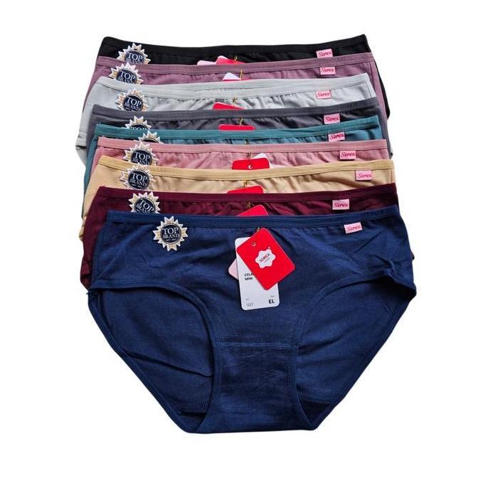 DF283 - Cd Wanita Sorex 1227 Bahan Katun | Celana Dalam Cewek Sorek Mini Model Pinggang Isi 6 Pcs