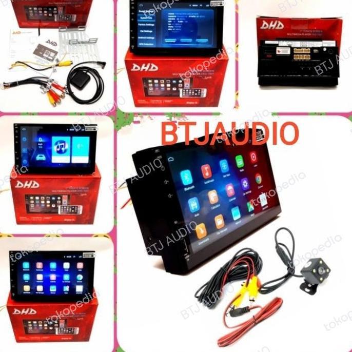 HEAD UNIT TAPE TV MOBIL DOUBLE DIN ANDROID DHD LAYAR 7 INCH + KAMERA