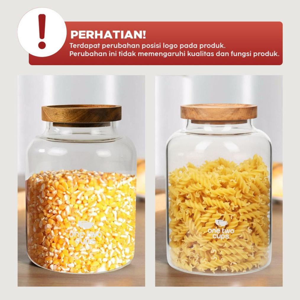 Toples Kaca Penyimpanan Makanan Glass Storage Jar - HC125