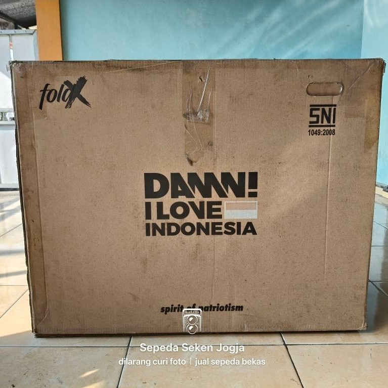 Kardus Bekas Sepeda Lipat Element Ecosmo Z8 UK 20