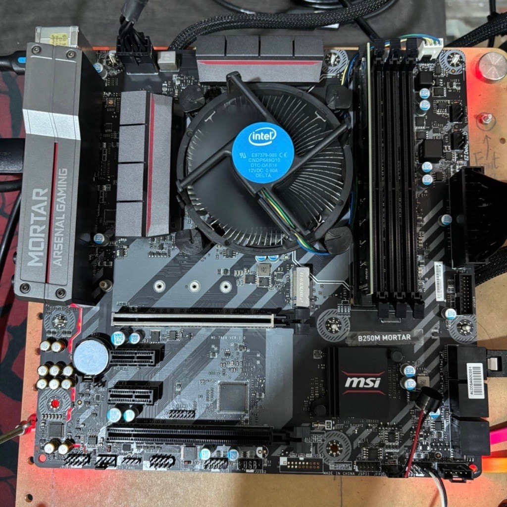 Paket bundling Mobo motherboard processor lga 1151 msi b250m mortar i3-7100 ddr4