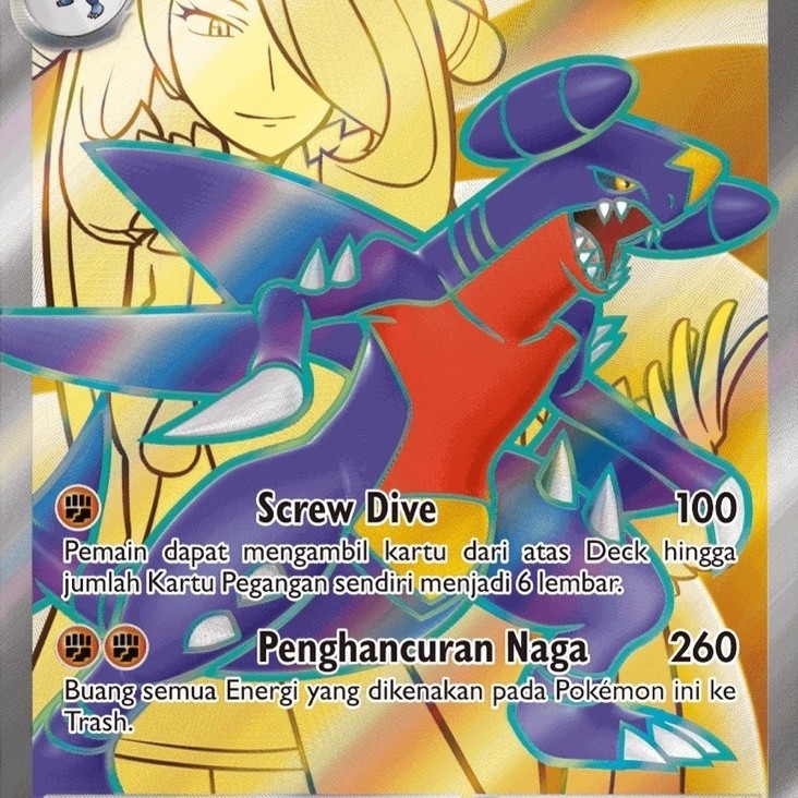 Garchomp Cynthia EX #164 SR Kehadiran Juara - Kartu Pokemon TCG Original Indonesia