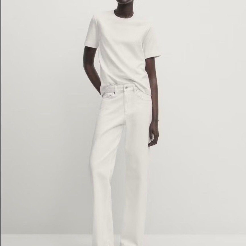 massimo dutti white jeans