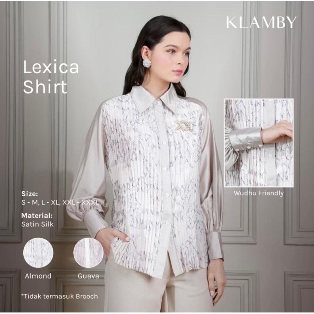 Lexica Shirt Wearing Klamby Almond size L new with box
