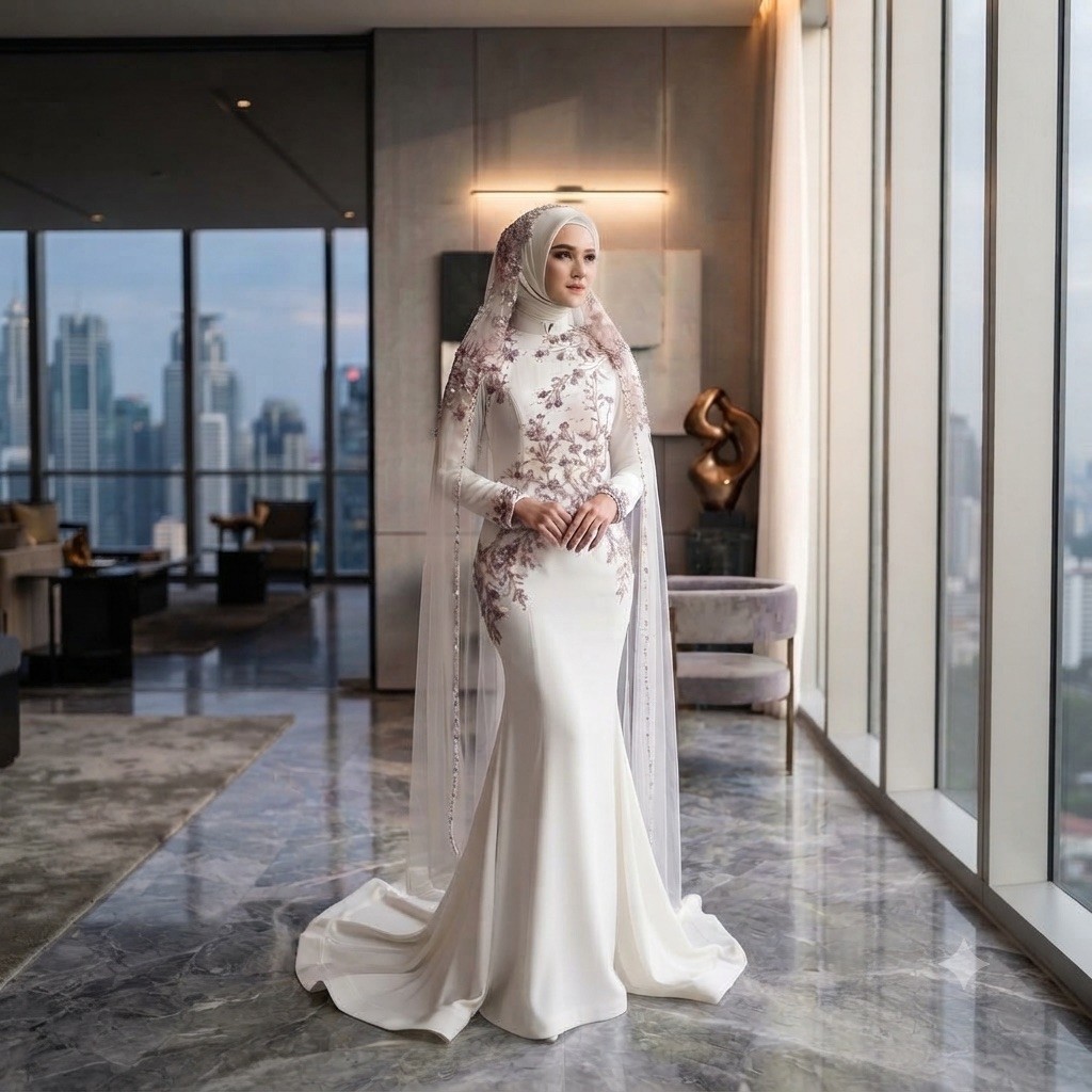 gaun pengantin malaysia melayu gaun akad gaun walimah wedding dress
