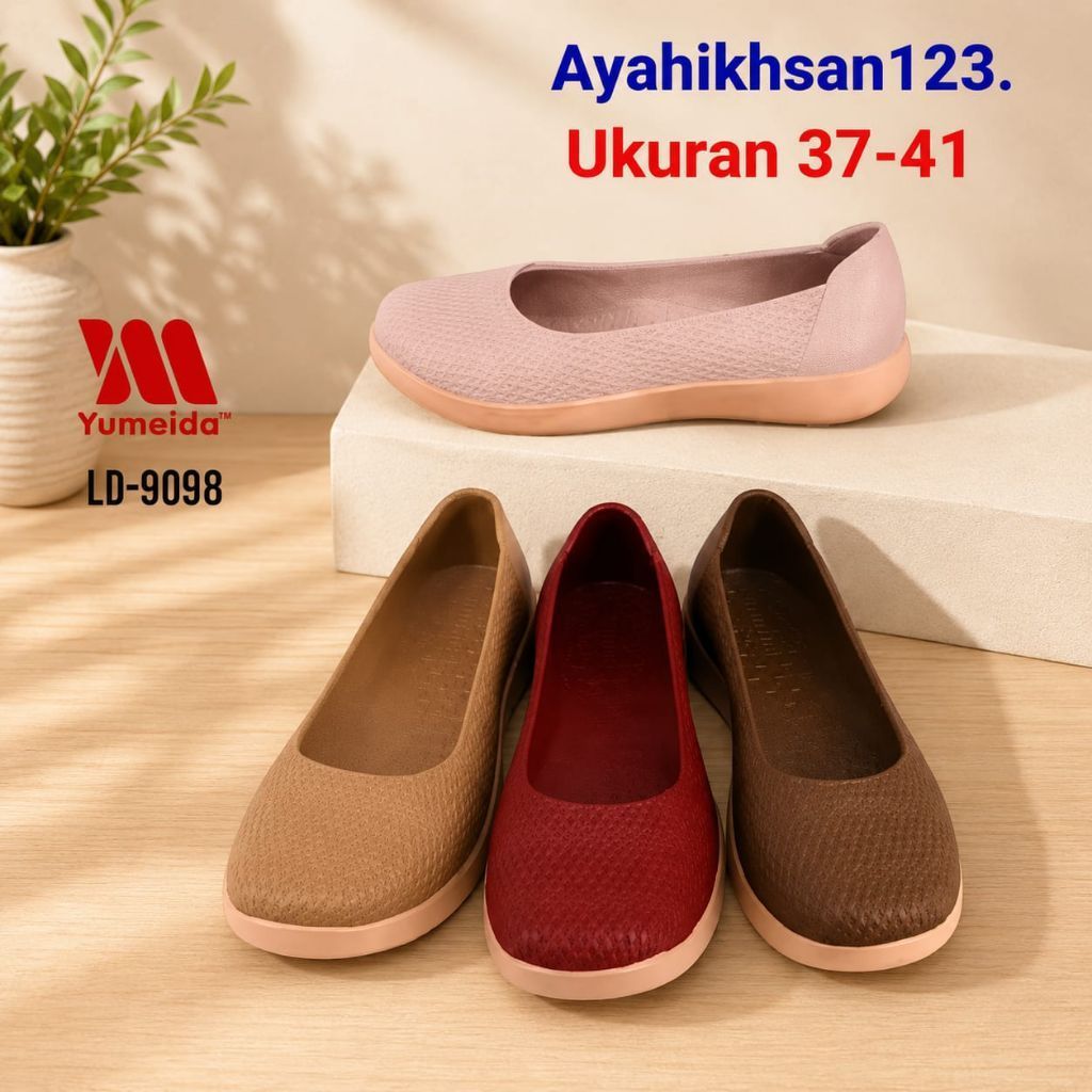 YUMEIDA 9098 sepatu karet wanita/perempuan ukuran 37-41