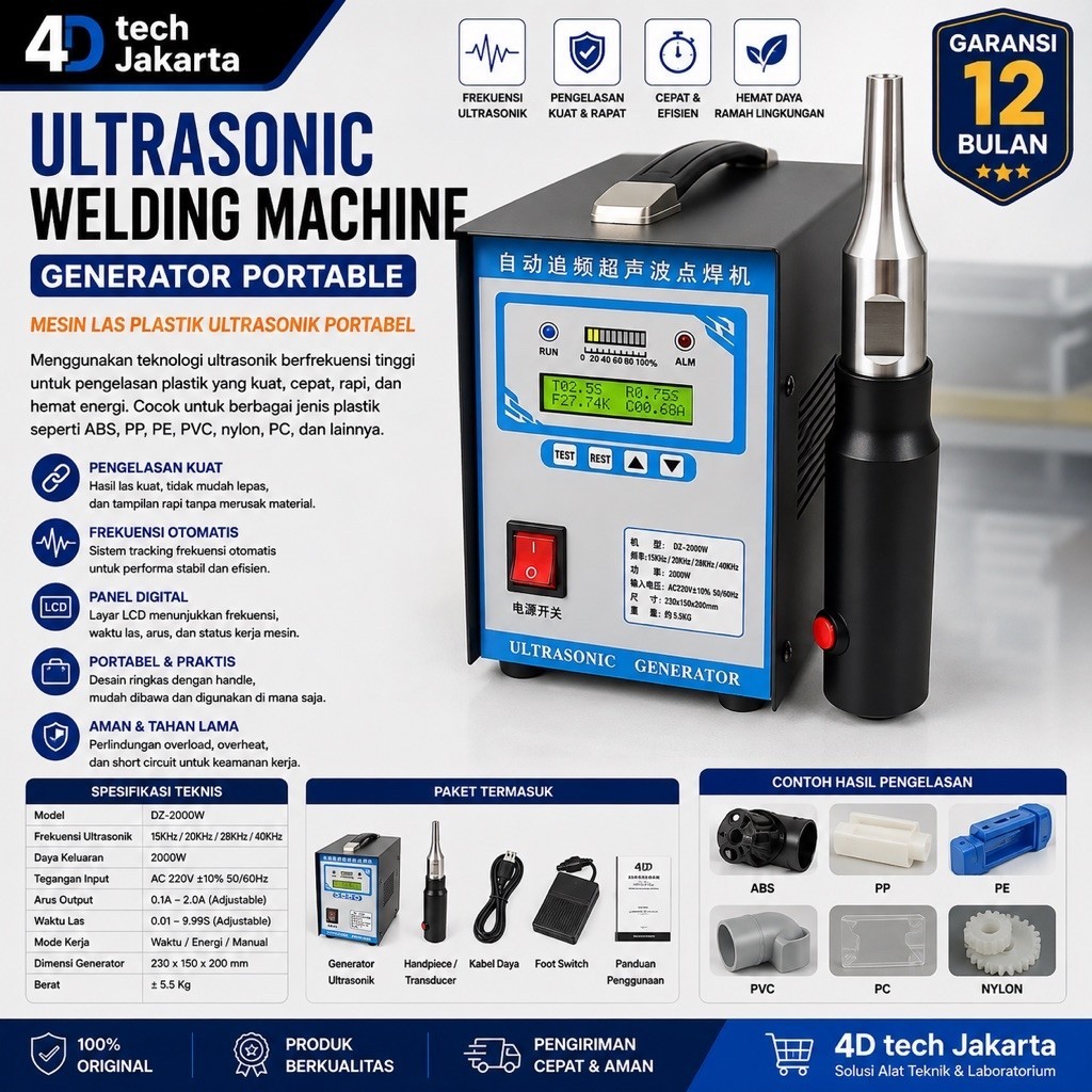ultrasonic welding plastic machine generator portable