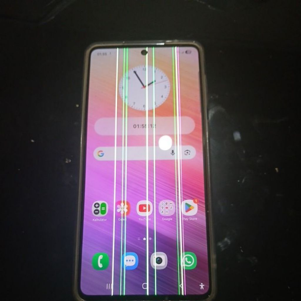 LCD samsung A73 5G  copotan minus