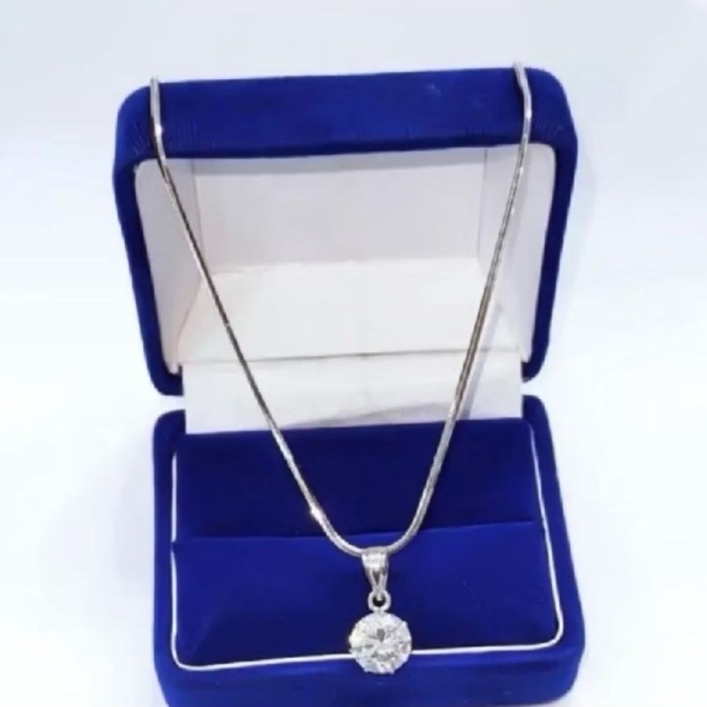 [Super diskon] Kalung Perak Wanita Silver Asli  perak Liontin Desi - Kalung