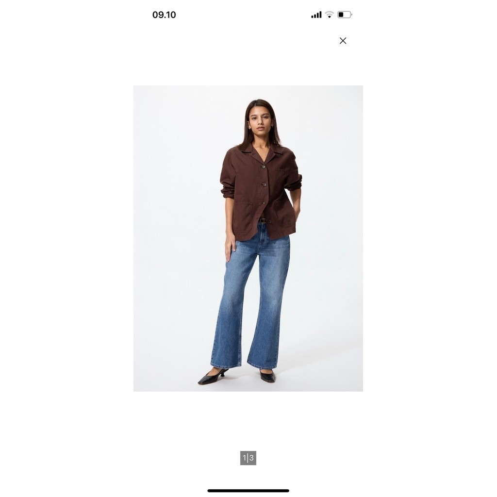 Uniqlo celana jeans bootcut co 5k tepong 220