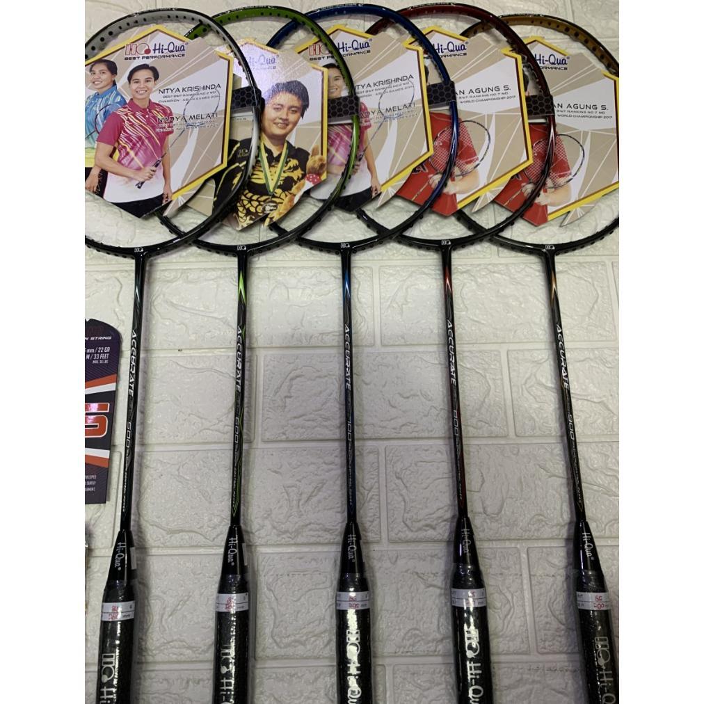Raket Badminton HIQUA HI-QUA ACCURATE SLASH 500/600/700/800/900 ORI