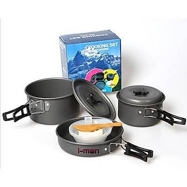 Cooking Set Nesting Titanium untuk Perlengkapan Masak Camping dan Outdoor
