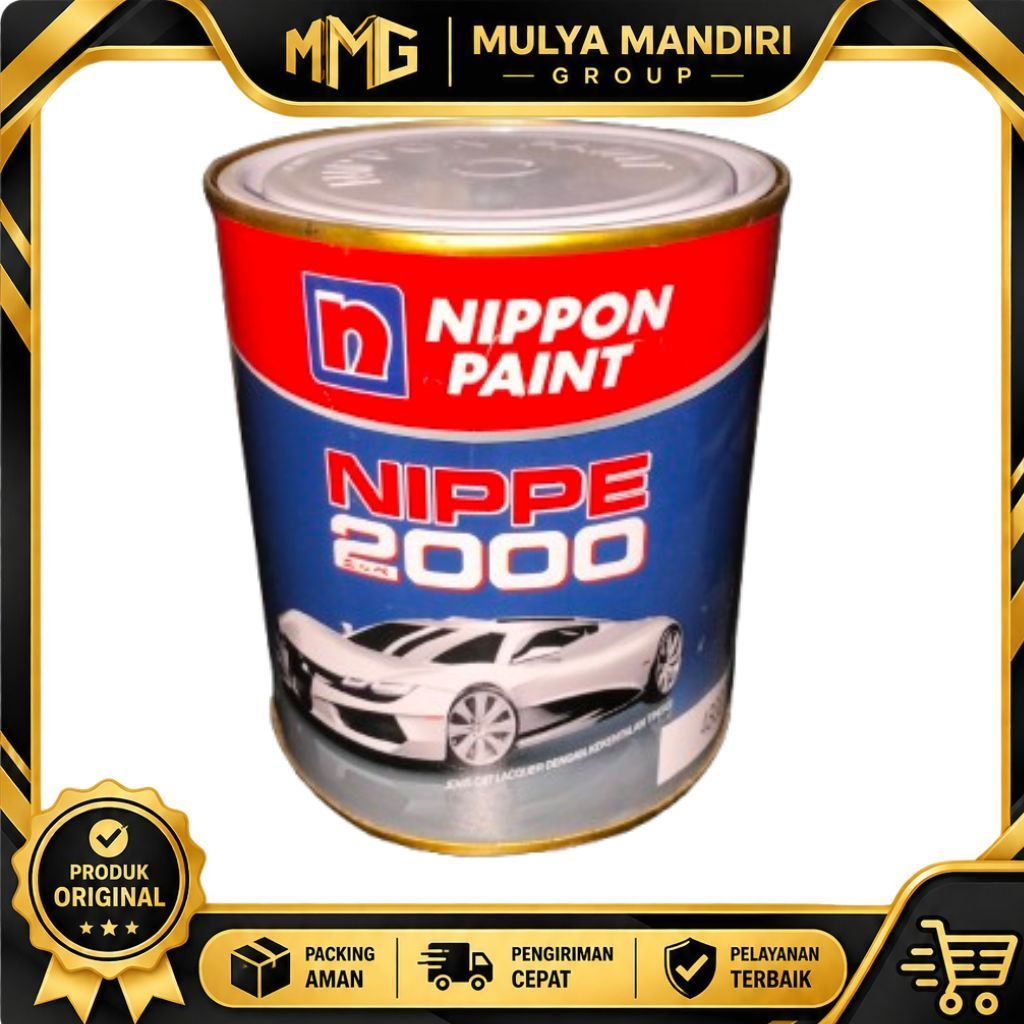 Cat Nippe 2000 Nippon Paint 1KG (warna hitam doff)