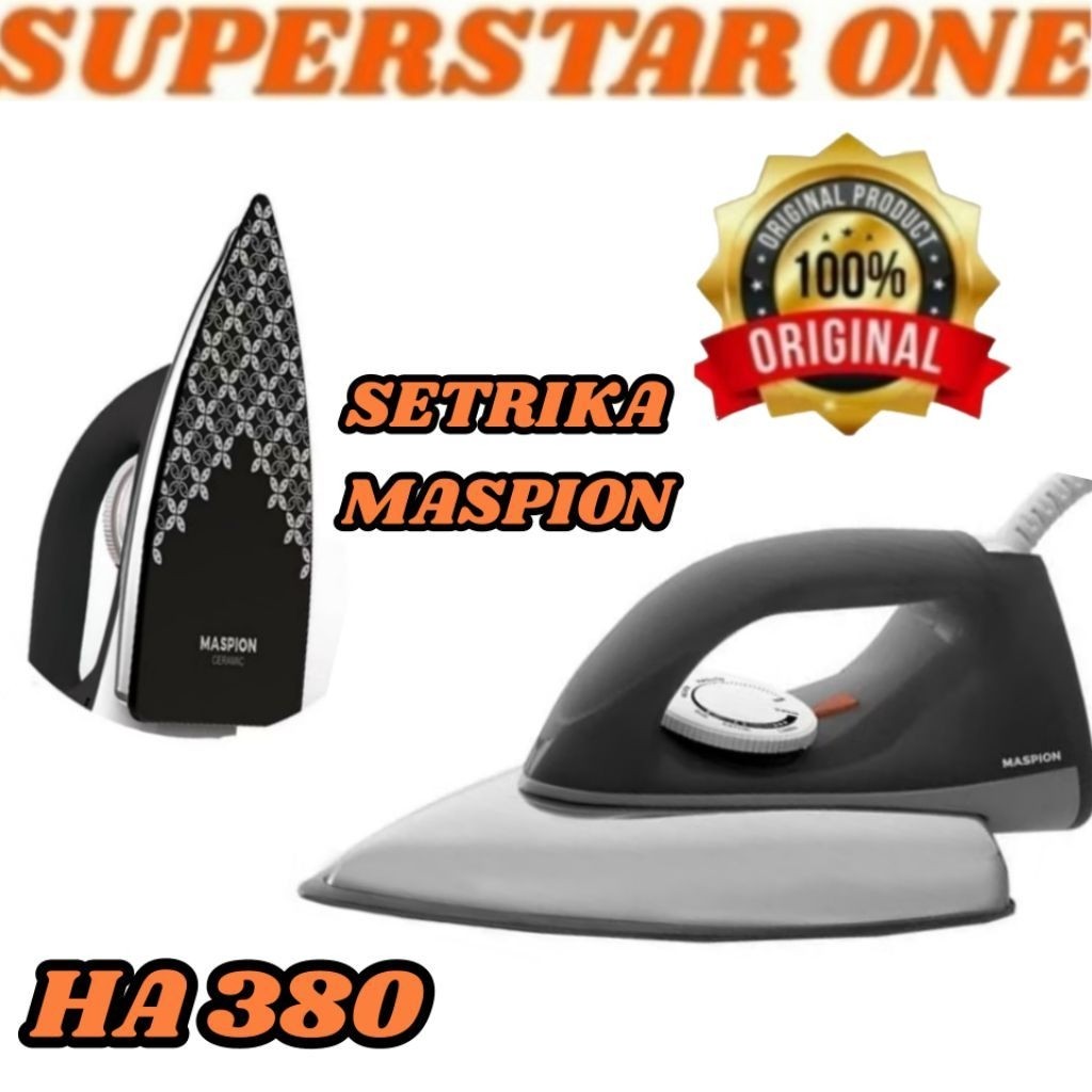 SETRIKA LISTRIK MASPION HA 380/HA-380