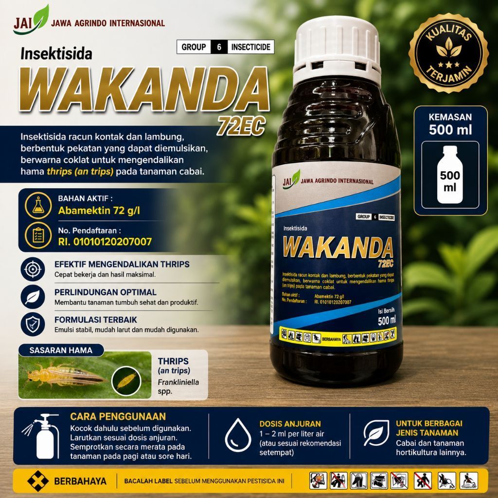 insektisida wakanda 72 ec Abamektin tertinggi 500 ml
