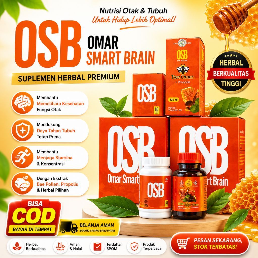 OSB. Vitamin kesehatan Otak & Daya Ingat, Untuk Anak & Dewasa.