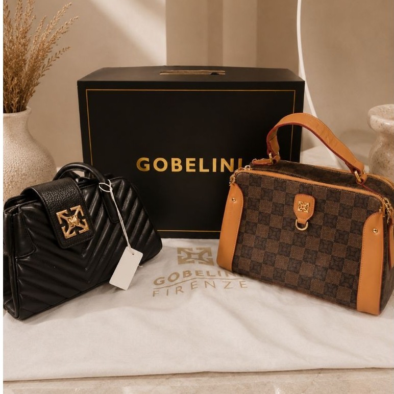 PL Tas GOBELINI Brown dan Black ORIGINAL