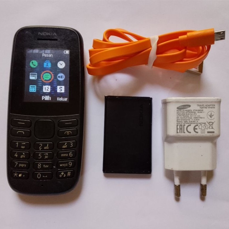 Hp senter Nokia 105 ori CAS MICRO senter hp radio SMS telpon normal