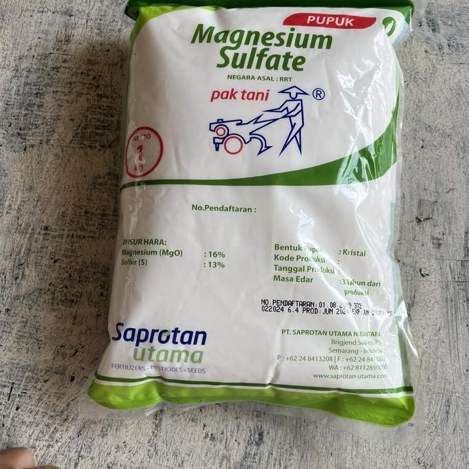 Promo PUPUK MAGNESIUM SULFATE KEMASAN PAK TANI Mgso4 garam inggris Diskon