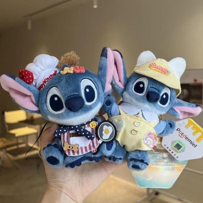 Disney Stitch Sit Custom Plush Keychain | Gantungan Boneka Plush Stitch Lucu Gemoy Lembut Stitch unt