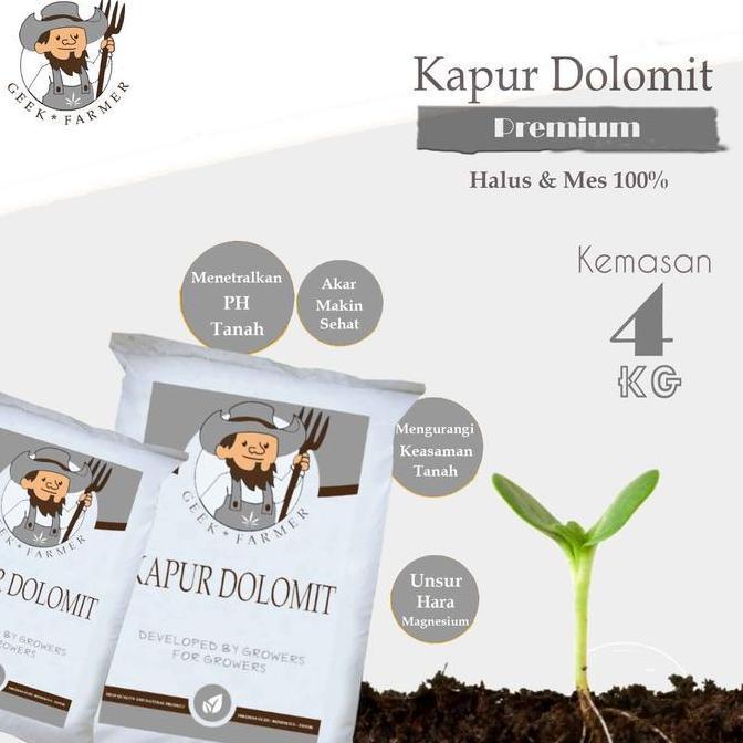 Promo Geek Farmer - Pupuk Kapur Pertanian Dolomit Premium Diskon