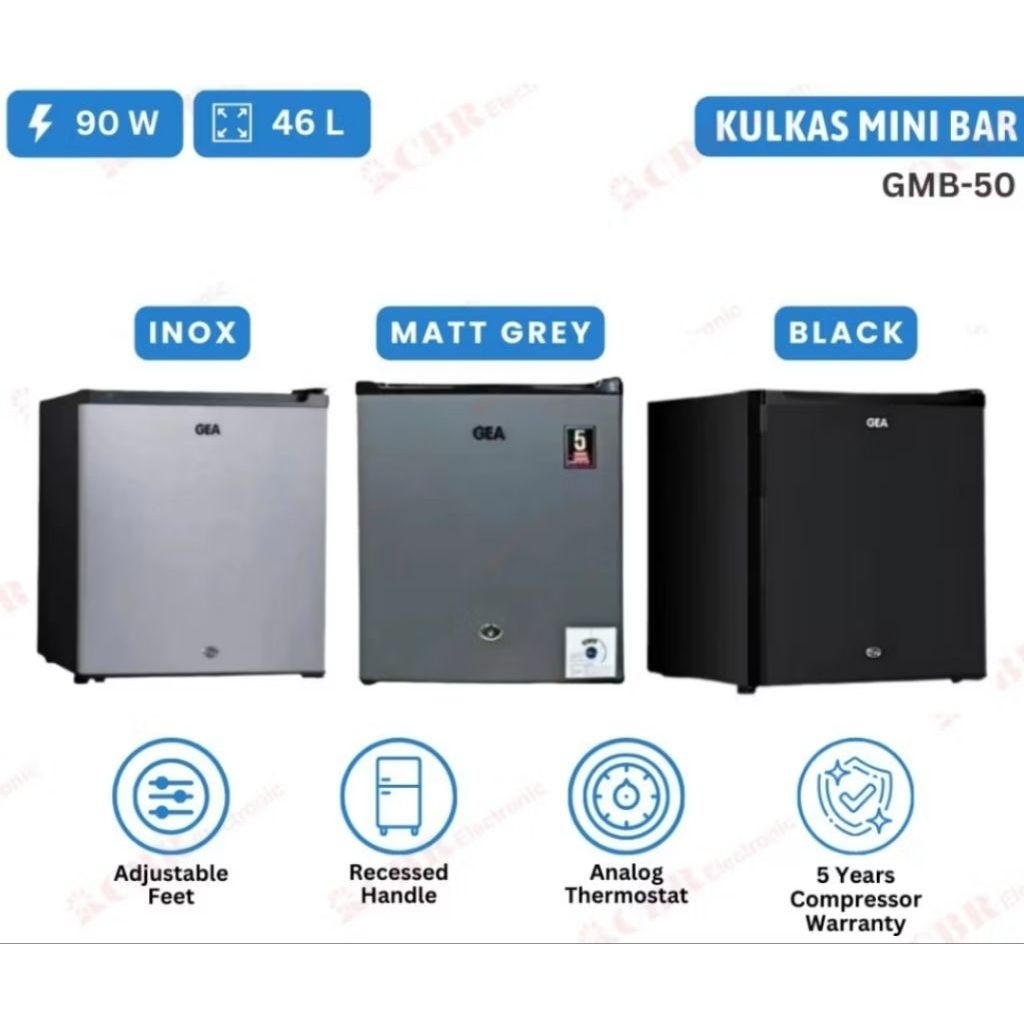 kulkas mini bar gea gmb-50 lemari es kamar hotel kecil frizer freezer elektronik Jambi rajawali muat