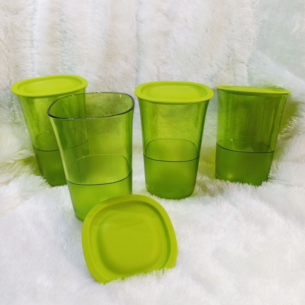 Gelas Kristal Tupperware Ori 4 Pcs