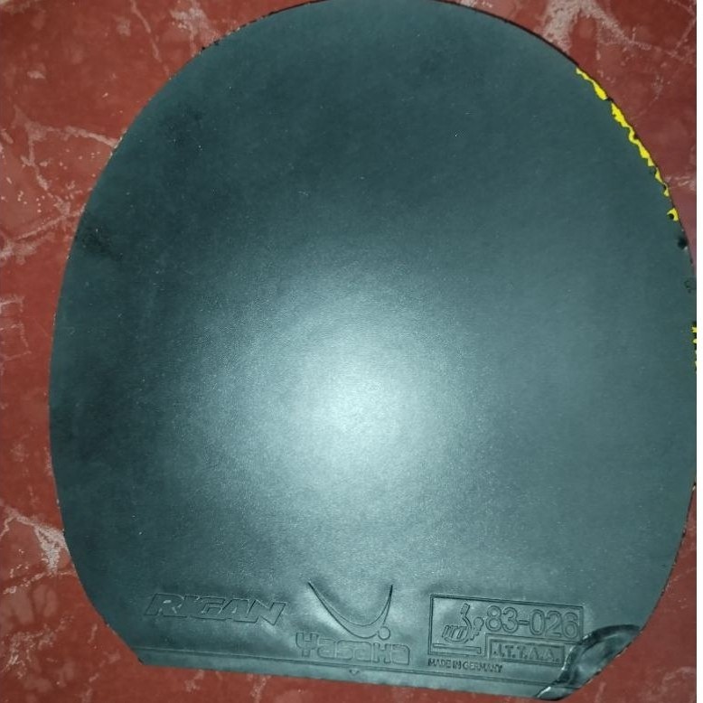 KARET BET TENIS MEJA BEKAS YASAHA RIGAN SPONGE MIDDLE THICK ORIGINAL SECOND