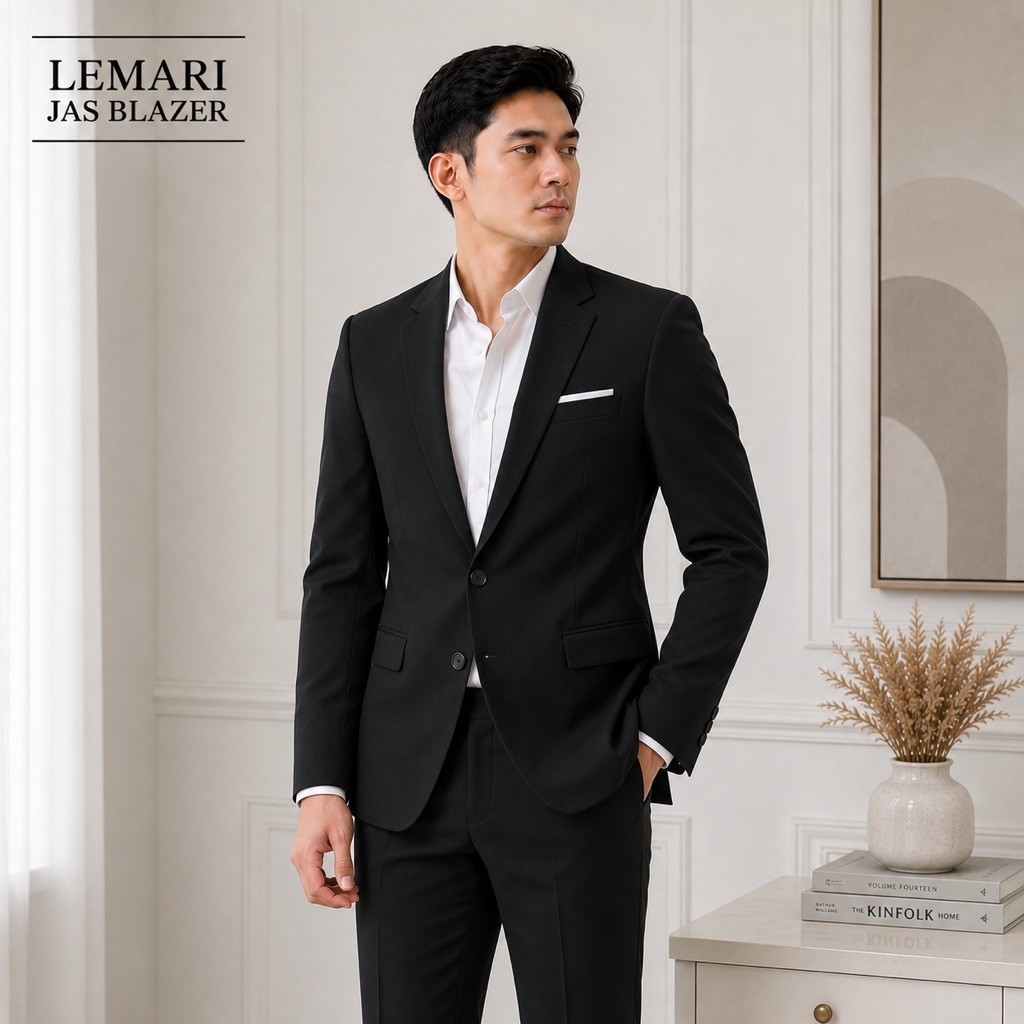 Jas Blazer Pria - Setelan Jas Blazer Pria     Premium Executive – Formal Slim Fit Elegan untuk Kanto