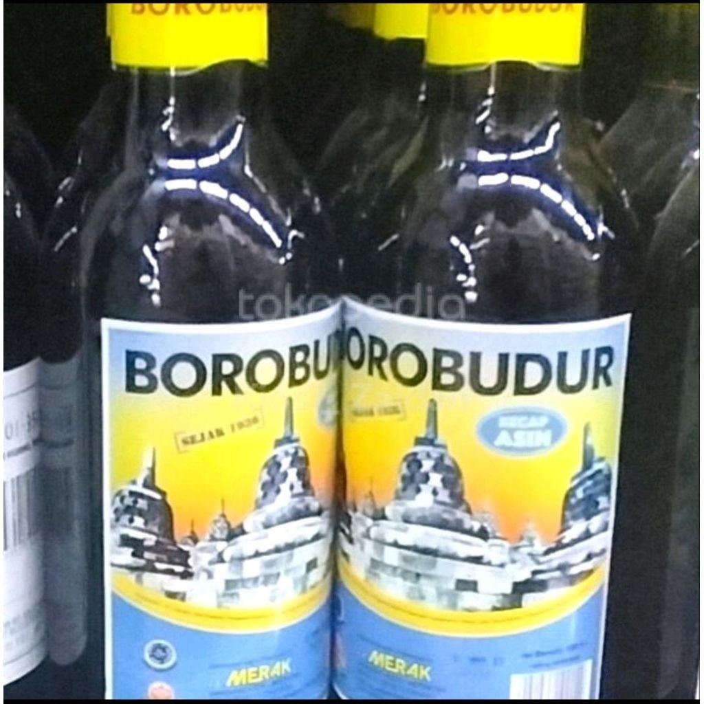 Borobudur Kecap Asin 600ml/Pcs