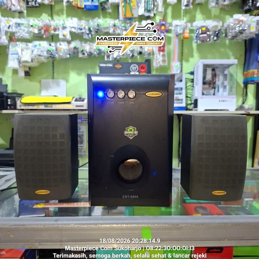 Subwoofer Speaker Simbadda 8800 2.1 bekas seken second