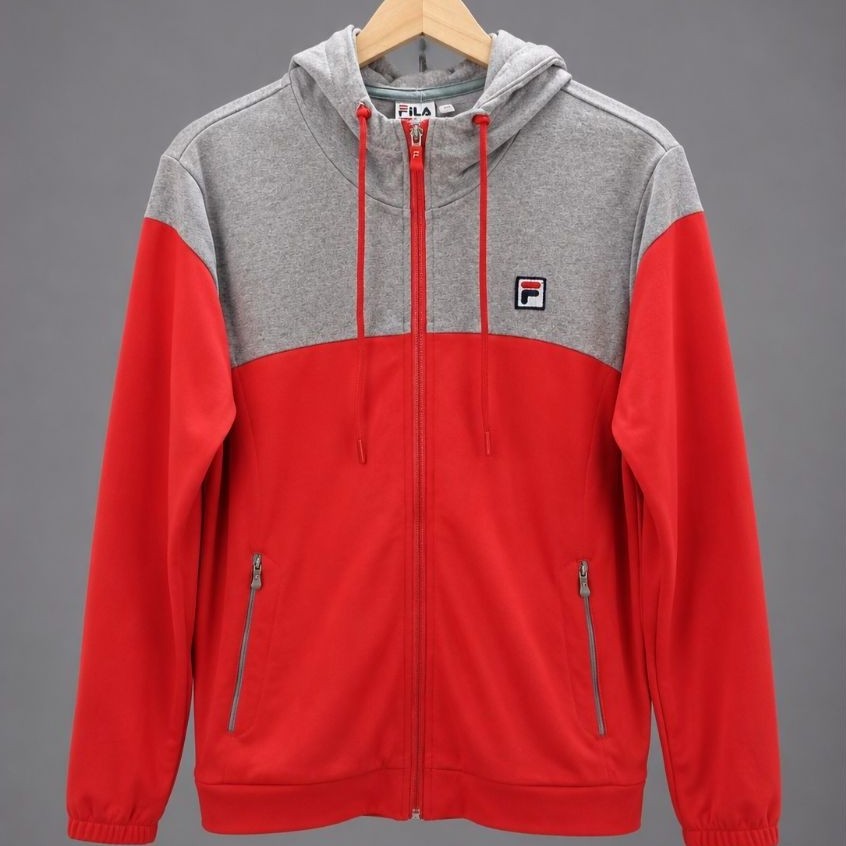 Fila Hoodie Tracktop Jaket Original Jaket - Size M