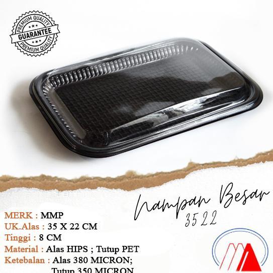[10 PCS] Mika Kue Nampan Alas + Tutup / Tray Nampan Besar 3522/ Nampan Plastik / Mika Tray Nampan Pl