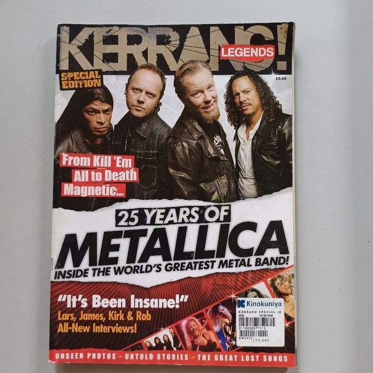 MAJALAH KERRANG SPECIAL EDITION 25 YEARS OF METALLICA