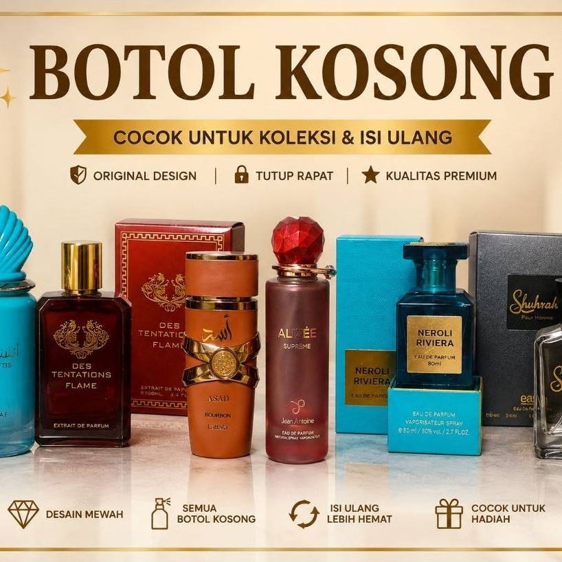 Botol kosong botol parfum kosong timteng