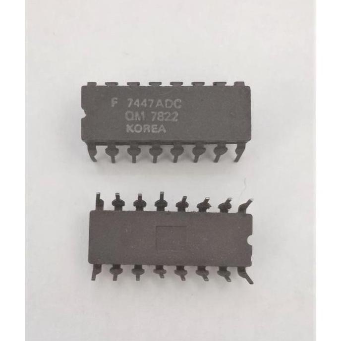 IC 7447ADC F7447 DIGITAL DECODER/DRIVER DIP-16P BYD79