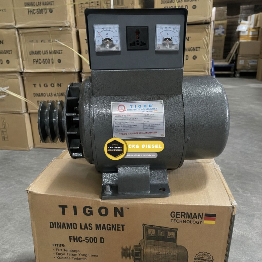Dinamo Las Magnet AC DC Tigon FHC 500 D Welder Generator