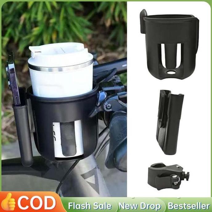 Promo Cup Holder Spion Motor Holder Minuman Di Motor 2 In 1 Rotasi 360 Cup Holder Lipat Motor Cup Ho