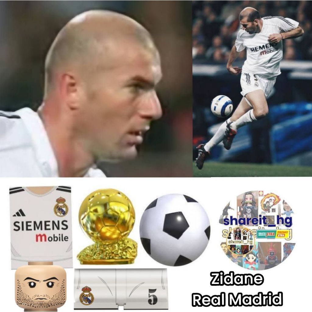Action figure mini, Zidane Real Madrid