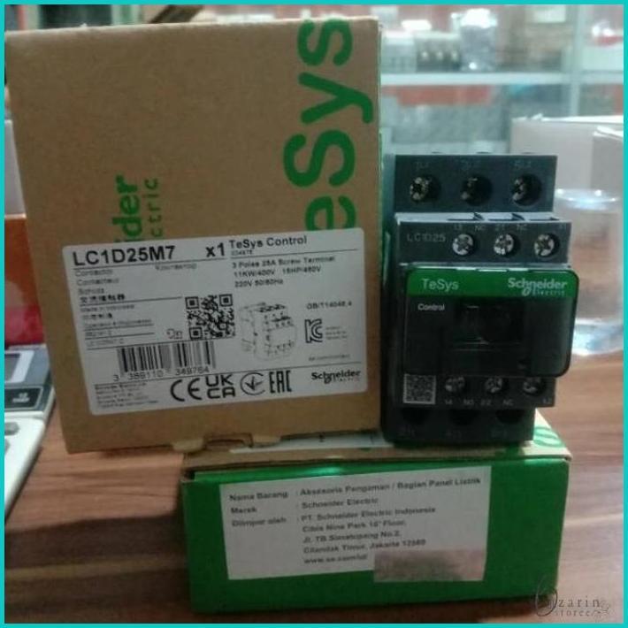 KONTAKTOR SCHNEIDER LC1D25M7 LC1D25F7 LC1D25Q7 LC1D25B7 LC1D25E7 ORIGINAL BERGARANSI