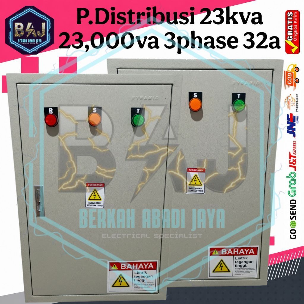 PANEL DISTRIBUSI 23KVA 3PHASE 32A