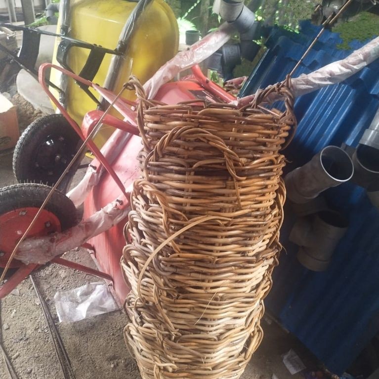 KERANJANG ROTAN UNTUK BATU BANGUNAN PASIR,KORAL,BATU SPLIT DLL