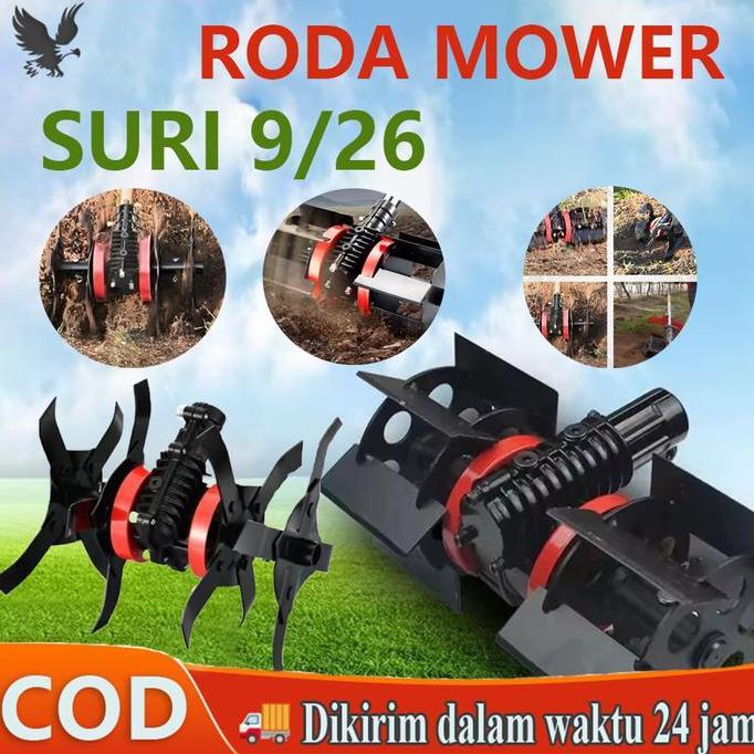 Ratu_seller428 - Ready stok,CODAlat Penggembur Tanah Mini Tiller Penyiang Gulma TILLING HEAD Model C
