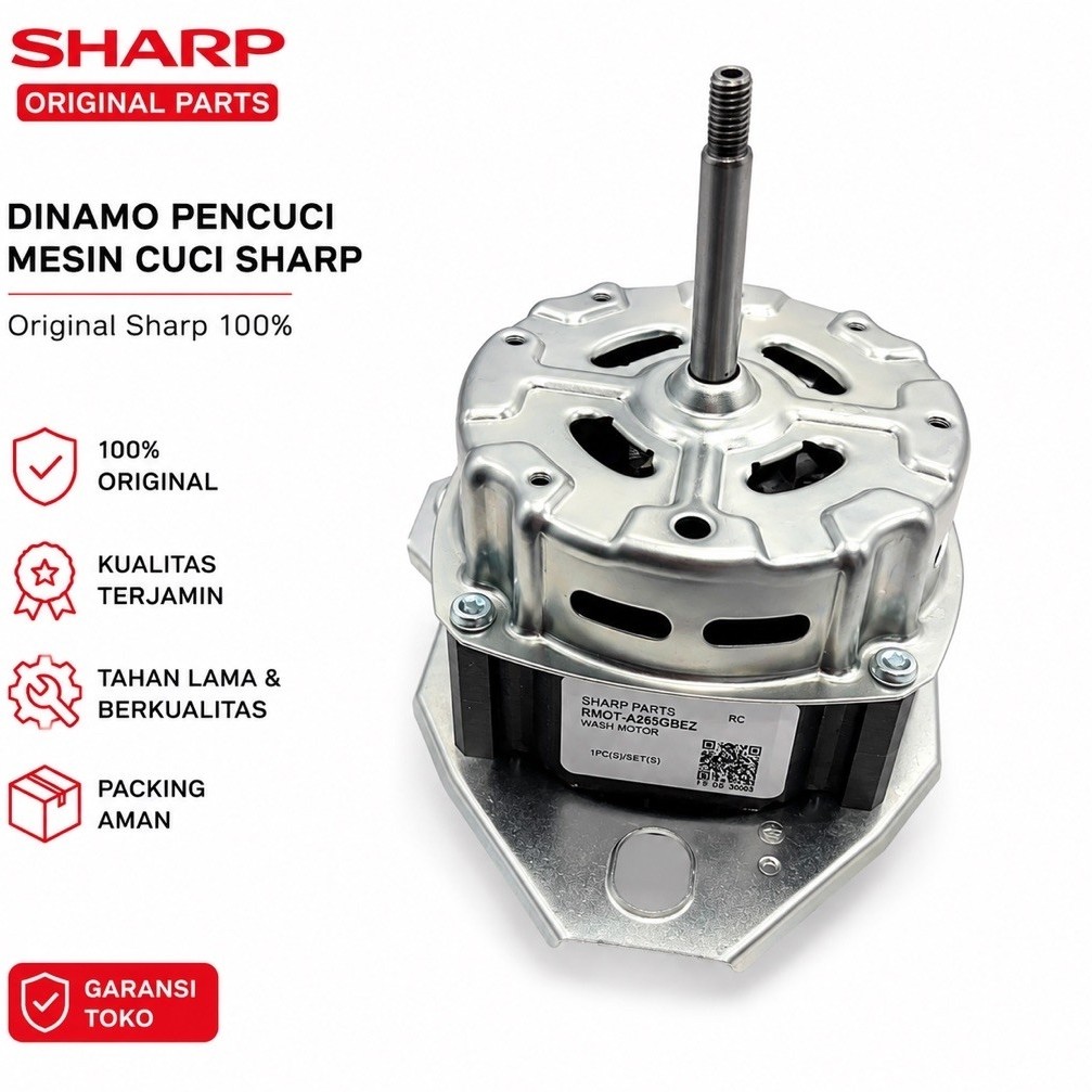 Dinamo Pencuci Mesin Cuci Sharp Original 100% – Wash Motor RMOT-A265GBEZ