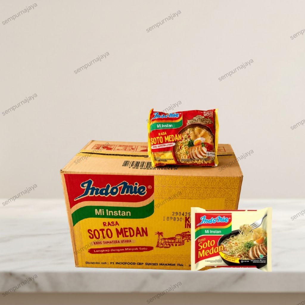 Mie Instan Indomie 40 Pcs - Rasa Soto Medan 1Dus
